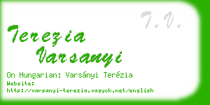 terezia varsanyi business card